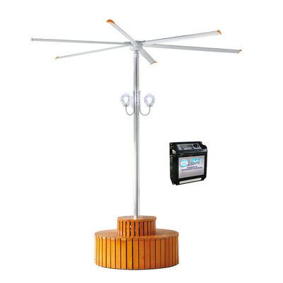 Fan de plafond industrielle de KCoolVent HB-A2500 HVLS grande pour le grand espace, moteur de la boîte de vitesse 0.75kW, pales de ventilateur d'alliage d'aluminium